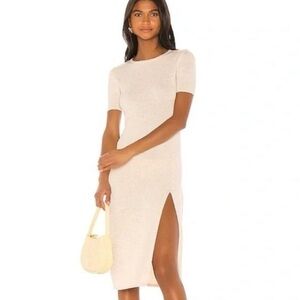 Song Of Style Night Air Knit Midi Sweater Dress Women's Small Neutral NWT‎